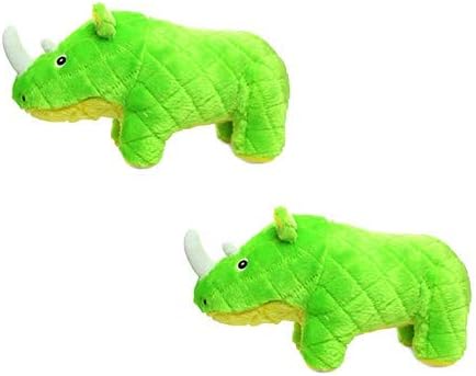 MIGHTY Tuffy 2 Pack Rhinoceros Dog Toys