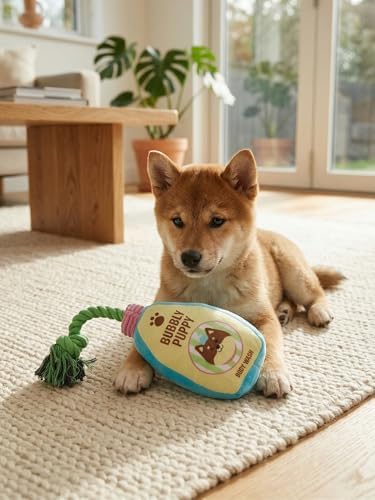2-Pack Funny Squeaky Dog Toy Bundle - Cute Body Wash & Shower Head Plush Set - Interactive Spa Themed Soft Stuffed Toys for Puppies, Small & Medium Dogs - Dog Bath Time Gift