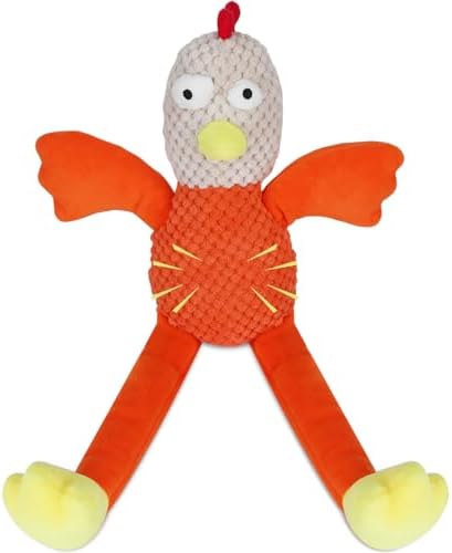 Drmstow Squeaky Large Dog Toys with Crinkle Paper, Interactive Puppy Toys, Tough Dog Pull Toy, Tug of War Dog Chew Toys for Small, Medium, Large Dogs