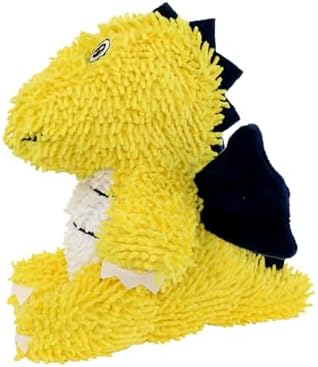 MIGHTY Tuffy Microfiber Medium Ball Dragon Dog Toy