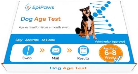 Dog Age Test - At-Home DNA Methylation Test to Estimate Dog’s Age | Estimate Your Dog’s Age, Mouth Swab Kit for Rescue & Shelter Dogs, Includes Estimated Birthday, Life Stage & Health Insights