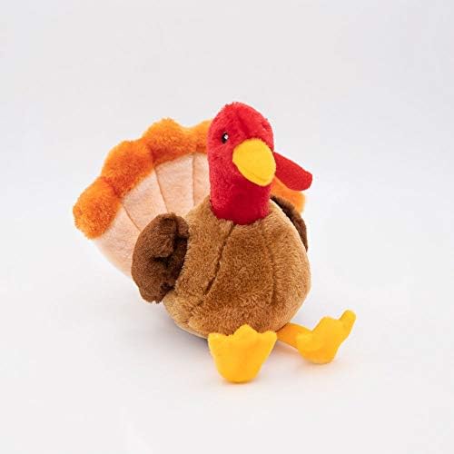 ZippyPaws Turkey Plush for Small, Medium, & Large Dogs - Tucker the Turkey