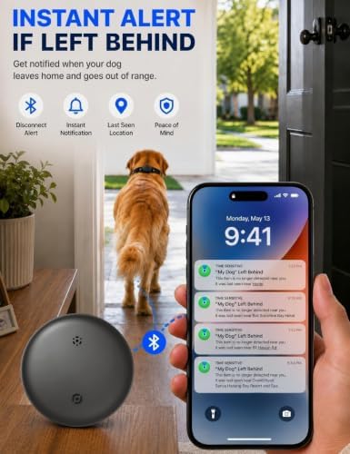 GPS Tracker for Dogs (iOS & Android), No Subscription Real-Time Tracking