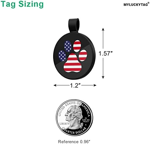 MYLUCKYTAG QR Code Dog Tags - Scan for Instant Pet Location Alert Email