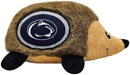 NCAA Penn State Nittany Lions Plush Hedgehog Toy for Dogs & Cats, Cool Soft Pet Toy for Fun and Interactive Play, Dog Chew Toy with Squeaker, Licensed Hot Pet Toy