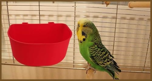 5 Pack Cage Cups Chicken Birds Feeder Water Bowl 25 OZ Rabbit Feeding Watering Dish for Travel Carrier Cat Puppy Food Dispenser Hanging Wire Cages Treats Box Seed Drinking Coop Cup Birdbath