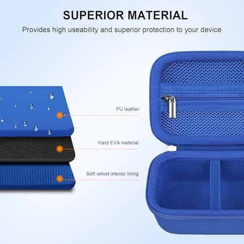 Elonbo Carrying Case for Bitzee Disney/Bitzee Magicals/Bitzee Interactive Toy Digital Pet, Bitzee Digital Virtual Toy Hard Travel Bag, Electronic Pets Toys Storage Cover Holder, Dark Blue