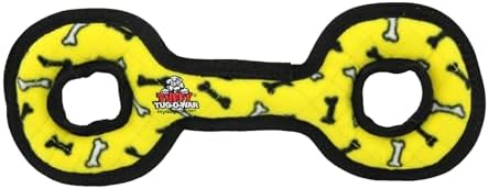 TUFFY® : TugOWar Dog Toy: Ultra Durable Plush Toy with Multiple Layers & Reinforced Seams, Washable and Floats, Original Construction