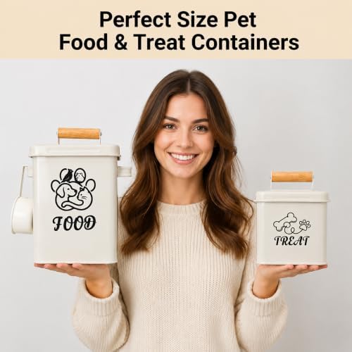 Airtight Dog Treat Container Set of 2