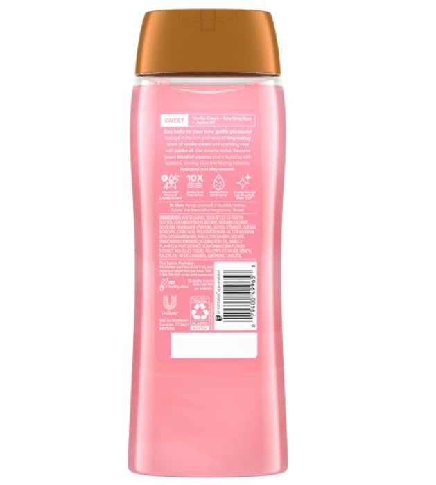 Suave Moisturizing Body Wash Women, Sweet Vanilla with Vitamin E and Aloe Extracts, No Parabens, No Phthalates, 18 Oz (Pack of 6)