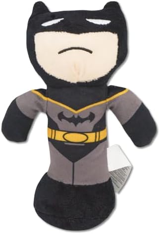 Buckle-Down DC Comics Squeaky Plush Dog Toy for Large, Medium & Small Dogs, Batman Pose, 2.0" x 3.5"