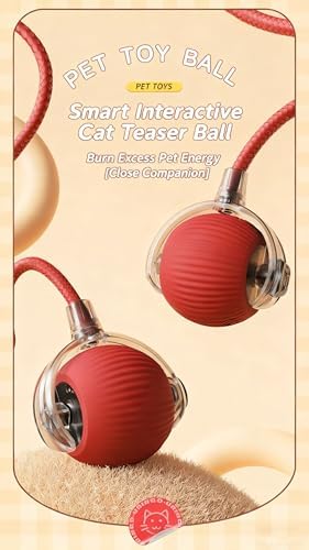 Automatic Rolling Ball Toy for Cats & Dogs. Self-Moving Electric Toy relieves Boredom. Sweet Gift for Your Furry Babies, Perfect for Small and Large Dogs.