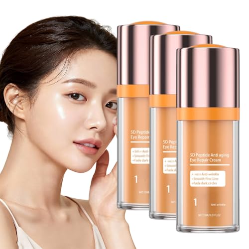Beauty Crema De Ojos Con Péptidos 5D, Crema De Ojos Con Peptido 5D, Peptide Eye Cream, Eye Cream Anti Aging, For Dark Circles And Puffiness, Skin Under Eyes Moisturize (3PC)