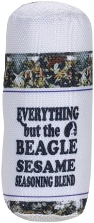 Everything but the Beagle – Luxurious Durable Parody Dog Toy with Squeaker, Soft Printed Fabric, Designer-Inspired Chew Toy, Fun Gift for Small Dogs & Dog Lovers