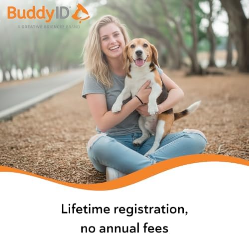 BuddyID Complete Protection System with ISO Microchip & QR Pet Tag, 25ct