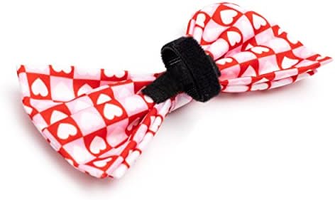 THE WORTHY DOG Spring Patterns Pet Bow Ties for Dogs & Cats, CB Hearts
