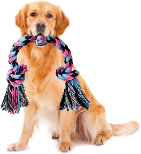 Dog Rope Toy for Large Dogs Heavy Duty Dog Chew Toys for Aggressive Chewers
