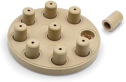 Outward Hound by Nina Ottosson Dog Smart Treat Puzzle Enrichment Toy, Level 1 Beginner, Tan, Composite