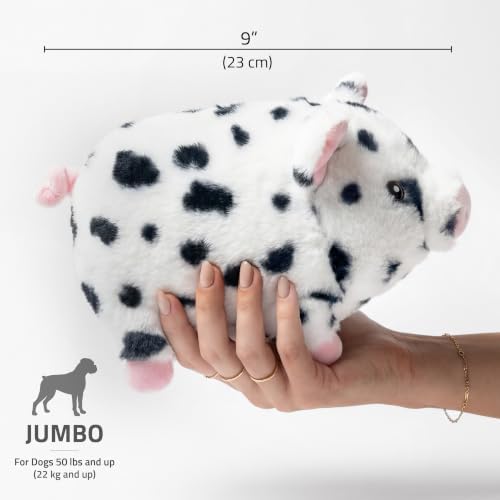 Playology Plush Pig Chew Toy for Large Dogs - Jumbo, Pork Sausage Scent