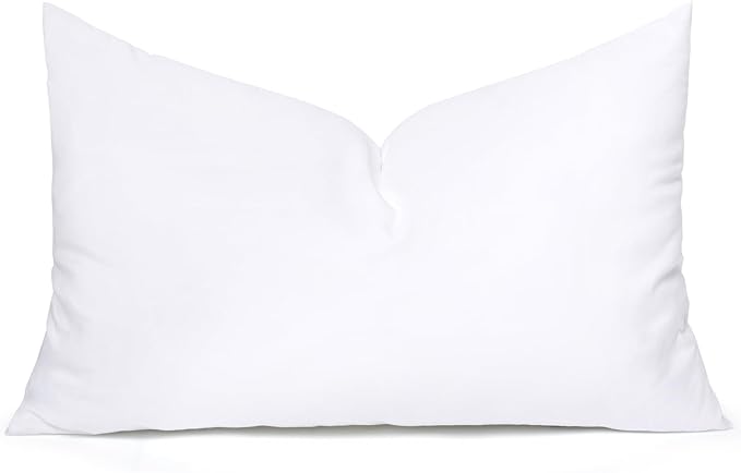 MIULEE 14x24 Inch Throw Pillow Insert for Couch Sofa Bed | Premium Virgin Filling, Soft Brushed Fabric, Rectangle Decorative Pillow, Lumbar Back and Neck Support