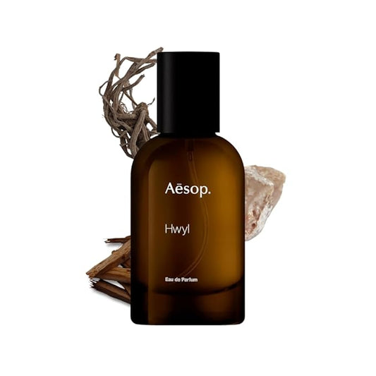 Aesop Hwyl Eau de Parfum | Smoky, Woody, Vetiver Scent | Subtle Spice and Rich Earthy Aroma | Unisex | 1.6 oz