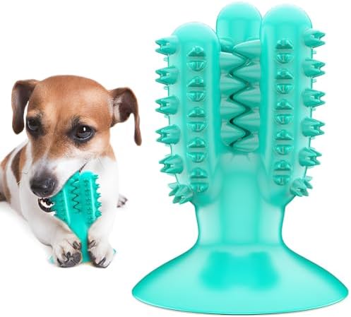 lilaBelle]【Cactus Dog Toy New Dental Stick for Dogs - Teeth Cleaning & Stress Relief Chew with Sound, Treat Dispenser, TPR Safe Material, Sizes Dogs, Home/Park/Garden (Saudi Pets)