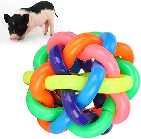 GLOGLOW Rubber Ball Toy, 3in with Bell