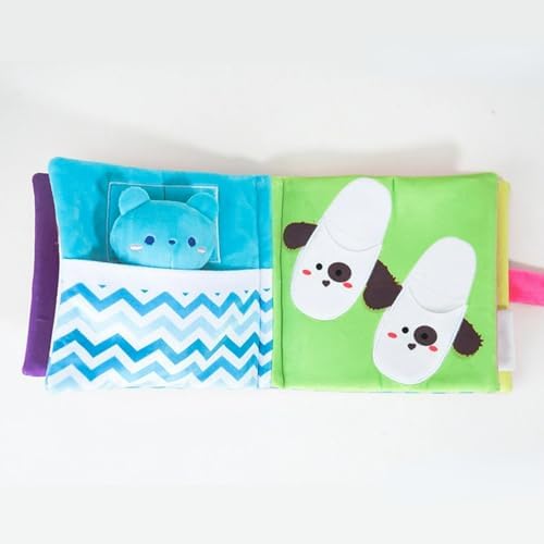 Dog Snuffle Sound Book Crinkle Hide Treat Puzzle (goodnight2)