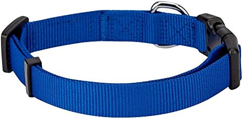 Blueberry Pet 2 Patterns Patriotic Spirits UK Flag Adjustable Bowtie Blue Dog Collar - Handmade Bow Tie w/Jacquard Weave Fabric, Medium, Neck 14.5"-20"