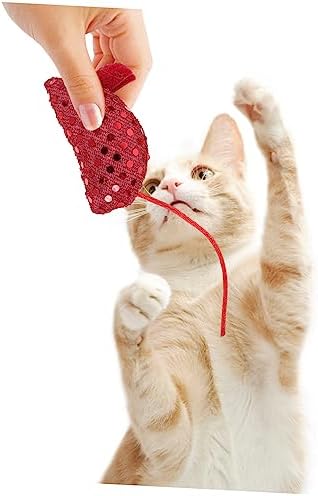 SUPVOX 4pcs Cat Mouse Toys Soft Cloth Mice for Kittens Interactive Chew Toys to Entertain Indoor Cats Lightweight Fun for Exercise