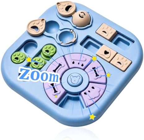 Interactive Dog Puzzle Toys for Smart Dogs - Mental Stimulation Puzzle Toys for Small & Medium Dogs, Treat Dispensing Dog Enrichment Toys for Beginner Dogs