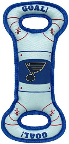 Pets First NHL St. Louis Blues Ice Hockey Rink PET Toy with Inner Squeaker. A Tough Toy for Dogs & Cats with Exciting Hockey Graphics, Gorgeous Team Logo & Double Stitch Trims