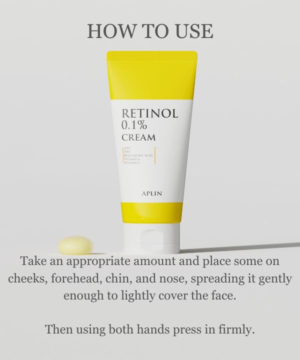 aplin RETINOL 0.1 CREAM/Skin Moisturizer/Facial Moisturizers Official/Korean Cosmetics/Korean Skin Care/RETINOL