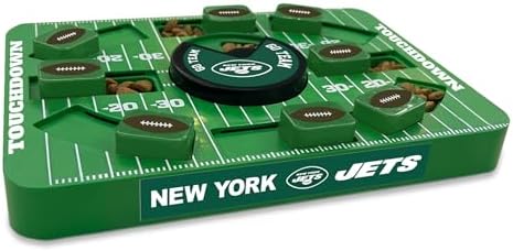 Pets First NFL New York Jets Large Puzzle Toy, Dog Puzzle Treat Toy, New Large Size, Interactive Dog Treat Toy, Dog Slow Feeding Toy