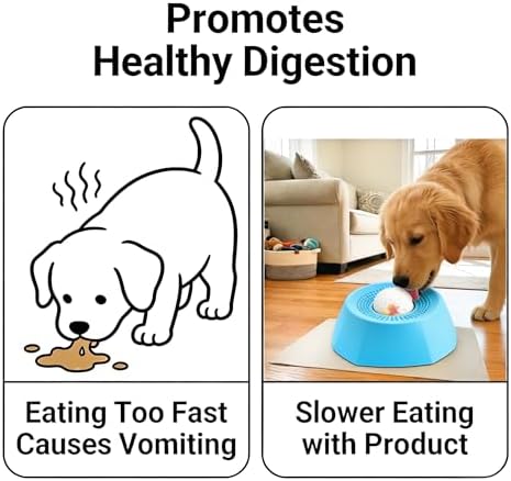 Slow Feeder Dog Bowls - Lick Sphere for Dogs Dog Licking Toy & Lick Bowl for Dogs - Interactive Dog Enrichment Toys & Lick Mat for Dogs Alternative - Anxiety Relief, Training & Healthy Digestion