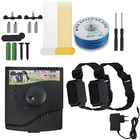 SXDD Electric Dog Fence, Ground & Underground Pet Containment System, Waterproof Receiver Collar for Easy Setup and Superior Longevity and Continued Reliable Pet Safety(for 1 23Dogs),for2dogs