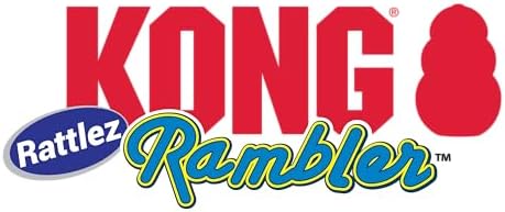 KONG Rambler Rattlez Long Lasting Fetch and Chew Assorted Toy (Dumbbell)