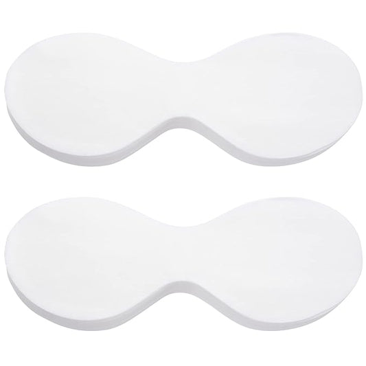 PAGOW 400 Sheets Disposable Non Woven Eye Care, Cotton Paper Facial Eye Pads Spa, DIY Clear Eye Mask Paper Beauty Sheets for Skincare Spa Wrap Moisture Retention
