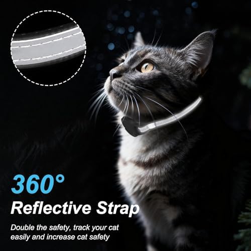 Google Cat GPS Tracker Collar (Android Only) Smart Cat Activity Tracker | Certified Mini Pet Finder Tag, Anti-Lost, No Subscription, Works for Pets, Vehicles & Items – 1 Pack
