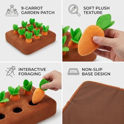 Bunny Enrichment, Snuffle Mat for Rabbits, Small Pet Activity Mat