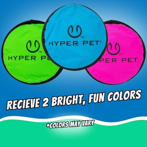 Hyper Pet Flippy Flopper Flying Disc Soft Dog Toy 9 Inch, Floats, 6 Pack