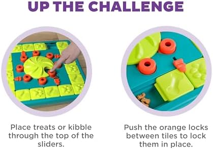 Outward Hound Nina Ottosson MultiPuzzle Dog Toy Treat Puzzle, 15" | Level 4 Expert, 28 Hidden Treat Compartments, Holds 1 Cup Kibble or Treats, Easy Clean, No BPA, Enrichment, Dogs & Puppies