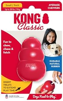 KONG Classic Toy and Easy Treat Peanut Butter Spray, 14 oz, Small Dogs