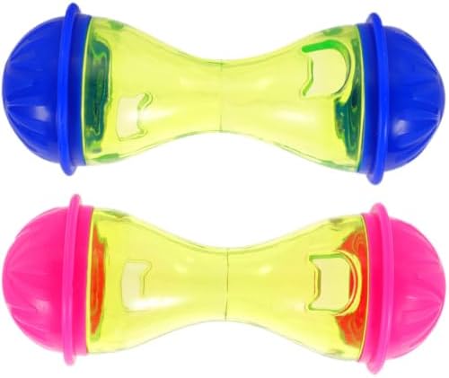 Toddmomy 2pcs Bone Shape Pet Treat Dispenser for Cats and Dogs, Multi-Functional Interactive Food Dispensing for Feeding and Playing, Sturdy Abs Material