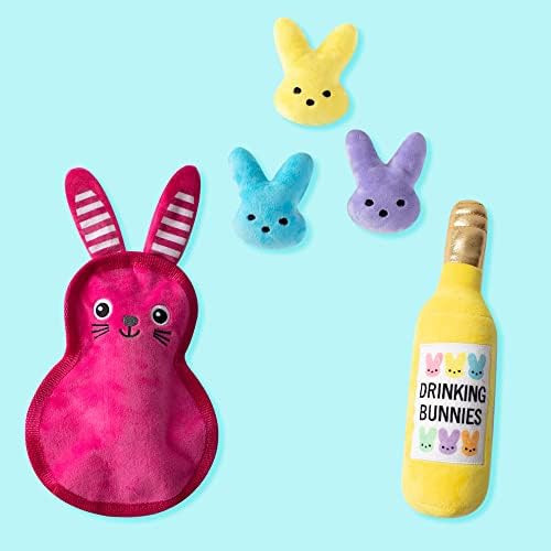 Fringe Studio Durable Plush Dog Toy, Miss Cottontail, Pet Shop Collection (729095)