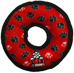 TUFFY® 4 Pack Ring Octopus 3Way Tug Cow Ultra Durable Plush Dog Toys