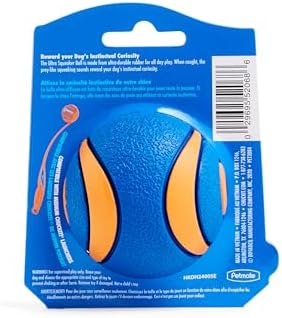 Chuckit! Ultra Squeaker Dog Ball, Fetch Toy, Medium, 1 Pack