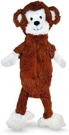 FGA MARKETPLACE Monkey Flat NO Stuffing NO Squeak Plush Dog Toy, Funny Style Will Entertain Your Pet for Hours, Recommended for Small and Medium Dog 21 INCH Long
