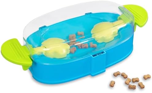Outward Hound Nina Ottosson Paw N' Play Dog Toy Treat Puzzle, 15.4" | Level 2 Intermediate, Holds 1/3 Cup Kibble or Treats, Non-Slip Base, Easy Clean, Interactive Enrichment, Dogs & Puppies