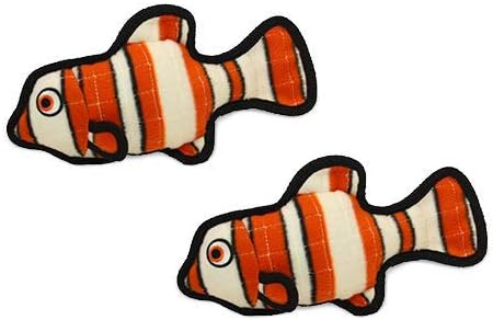 TUFFY® - 2 Pack Original : Fish Dog Toy : : Ultra Durable Plush Toy with Multiple Layers & Reinforced Seams, Washable and Floats, Original Construction